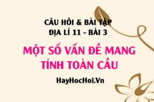 Câu hỏi và bài tập Địa lí 11 trang 16: Giải bài 1, 2, 3 trang 16 SGK Địa lí 11 bài 3